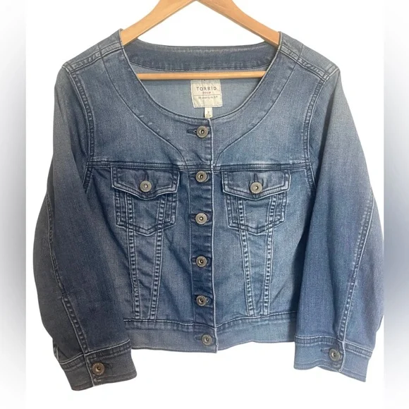 Torrid Cropped Jean Jacket Plus Size Torrid Jackets Coats Torrid